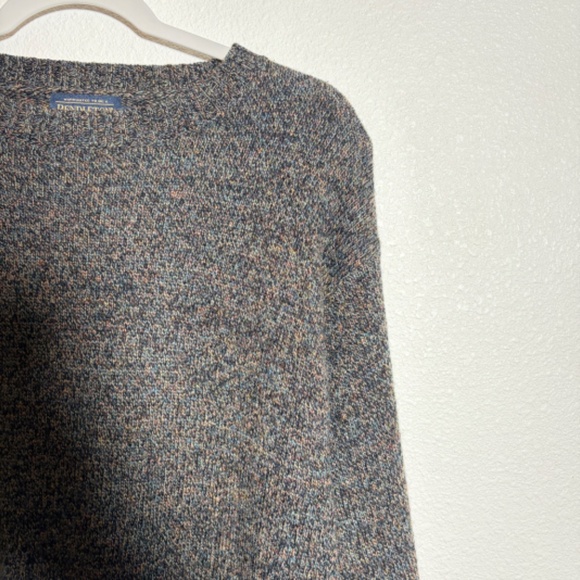 Pendleton Mens Sweater Blue Green Fleck Shetland Wool Crewneck Washable SIZE L - Picture 5 of 13